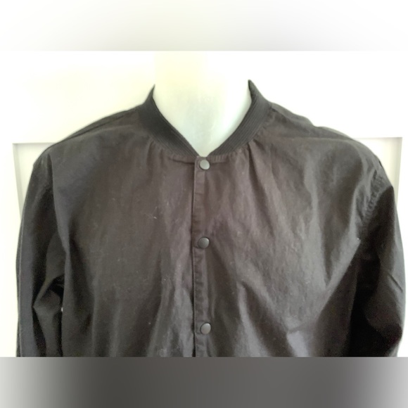 Rudsak men’s black Cotton Shirt Long Sleeved Elastic Waist/Collar Small - Picture 3 of 8